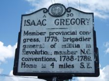 Member provincial congress, 1775; brigadier general of militia in Revolution; member N.C. conventions, 1788-1789. Home is 4 miles S.E.Plaque via North Carolina Highway Historical Marker Program,...