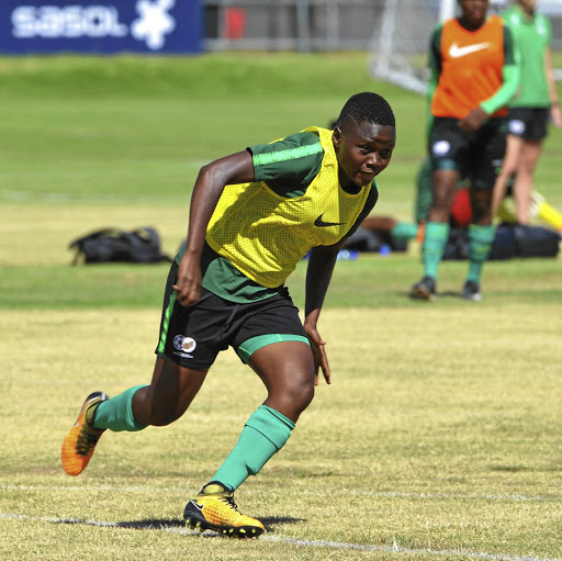 Rhoda Mulaudzi during Banyana training session.