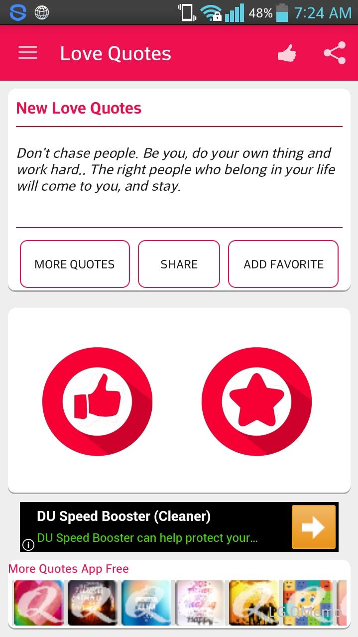 Android application Love quotes screenshort