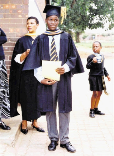 HAPPIER TIMES: Frank Mlambo is now brain-damaged. after the accident. 28/05/2010. © Unknown.