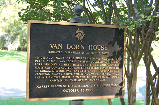 (Located one-half mile to the east)Originally named "The Hill," this house was built by Peter Aaron Van Dorn, ca. 1828. Located on one of Port Gibson's highest hills, the brick and cypress house...