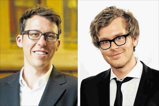 BLOWING LID: A composite picture shows the ‘Panama Papers’ journalists from Sueddeutsche Zeitung, Bastian Obermayer, left, and Frederik Obermaier