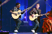 Johnny Clegg during a performance in 2018.