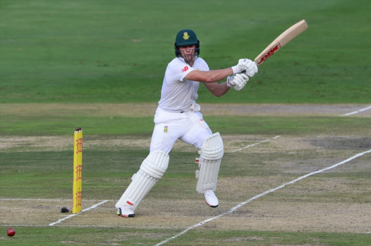 AB de Villiers of the Proteas during day 1 of the 4th Sunfoil Test match between South Africa and Australia at Bidvest Wanderers Stadium on March 30, 2018 in Johannesburg, South Africa.