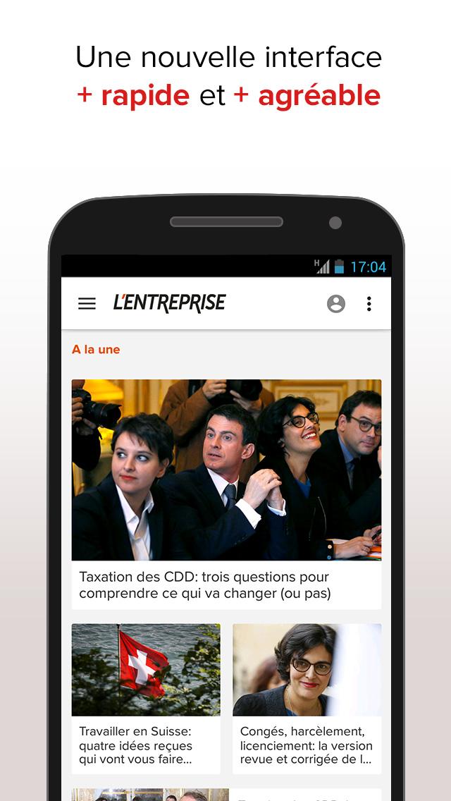 Android application L’Entreprise: info des TPE PME screenshort