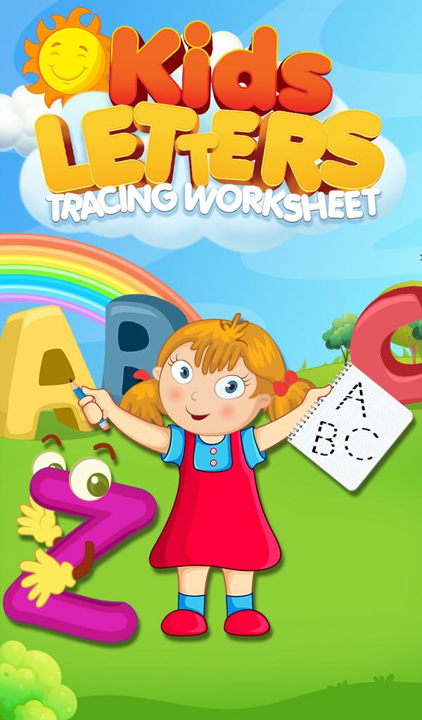 Android application Kids Letters Tracing Worksheet screenshort