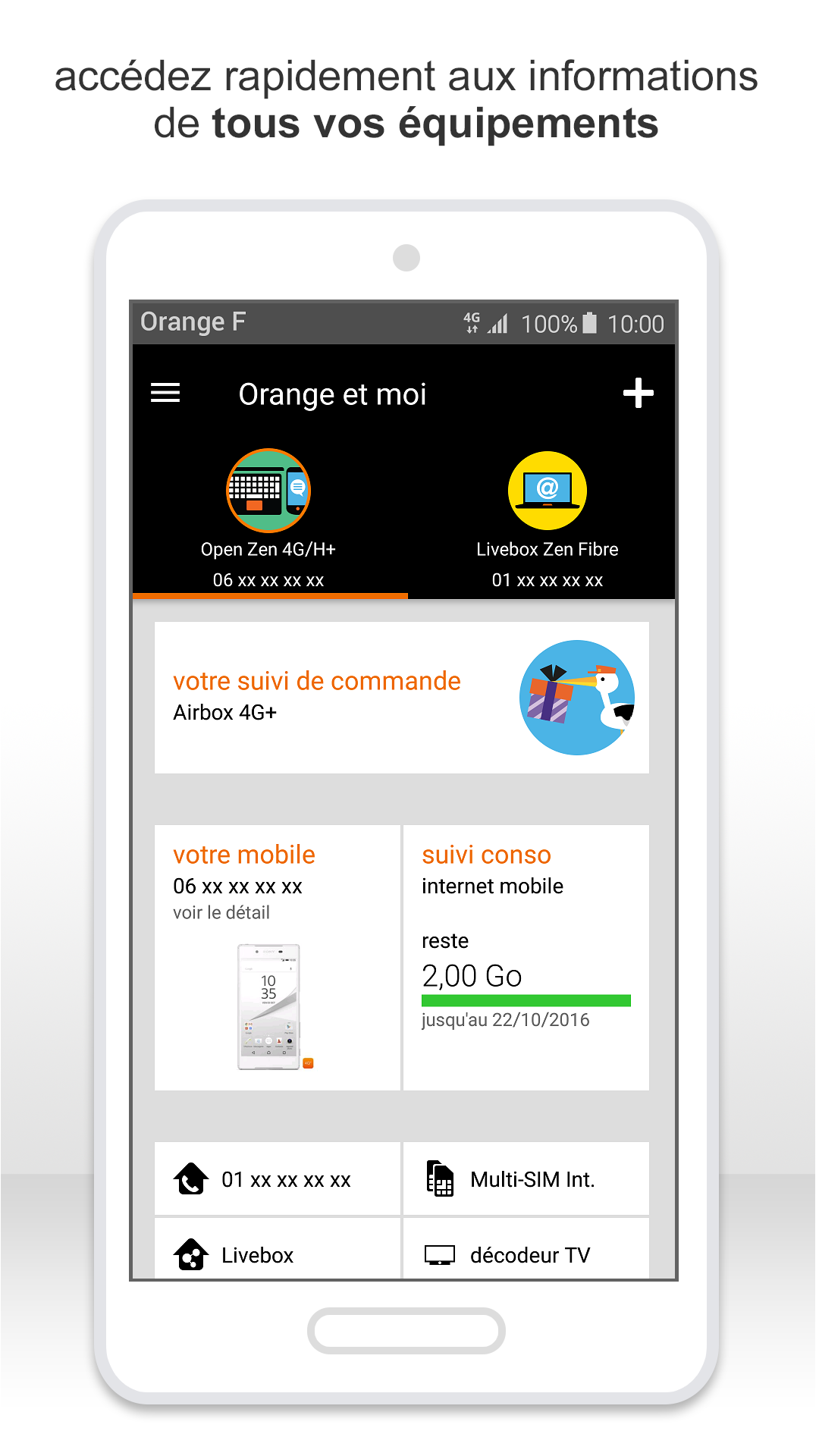 Android application Orange et moi France screenshort