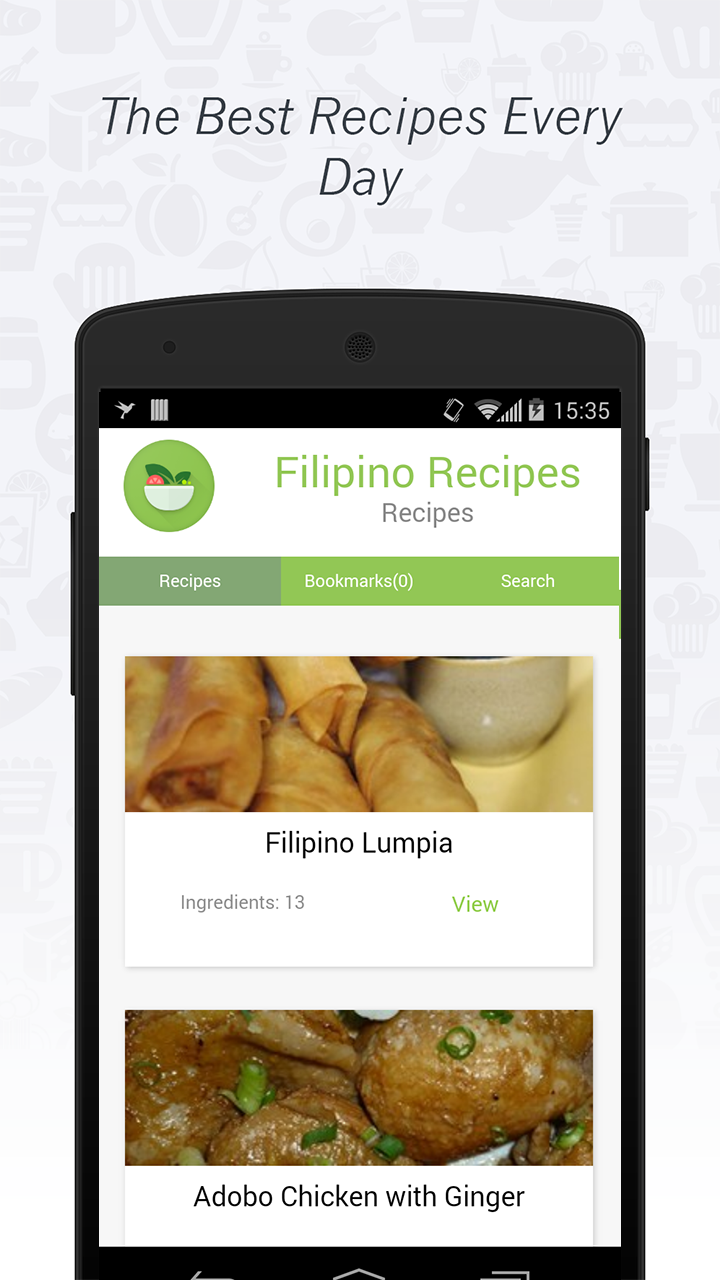 Android application Philippine Cuisine: Recipes screenshort