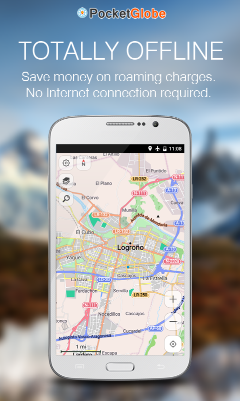 Android application South Korea Offline GPS screenshort