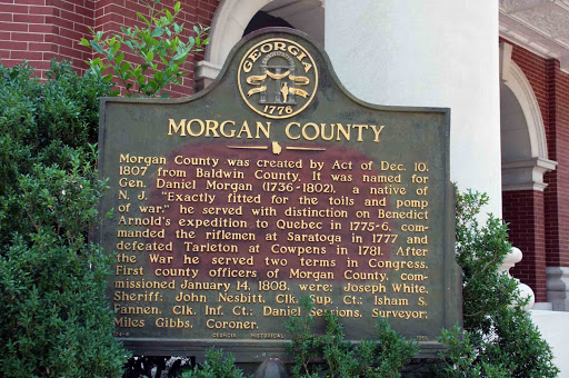 Morgan County was created by Act of Dec. 10, 1807 from Baldwin County. It was named for Gen. Daniel Morgan (1736-1802), a native of N.J. ´Exactly fitted for the toils and pomp of war,´ he served...