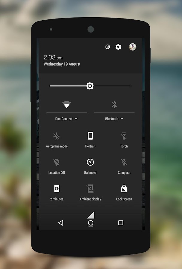    Omega Black UI Theme - CM 12+- screenshot  