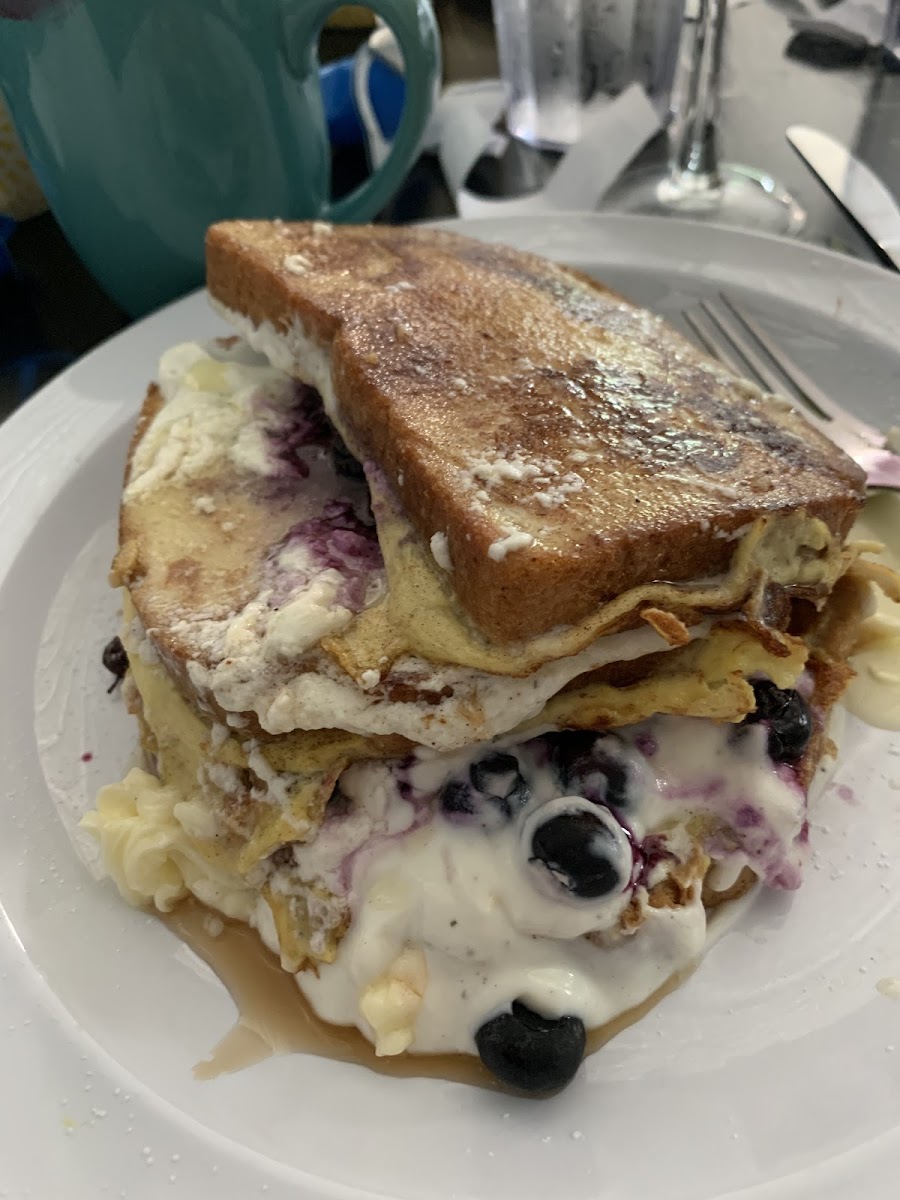 Gluten free stuffed French toast!