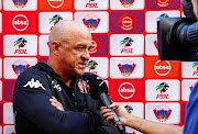 Owen Da Gama Head coach of Highlands Park during the Absa Premiership match between Chippa United and Highlands Park at Nelson Mandela Stadium on March 17, 2019 in Port Elizabeth, South Africa. 