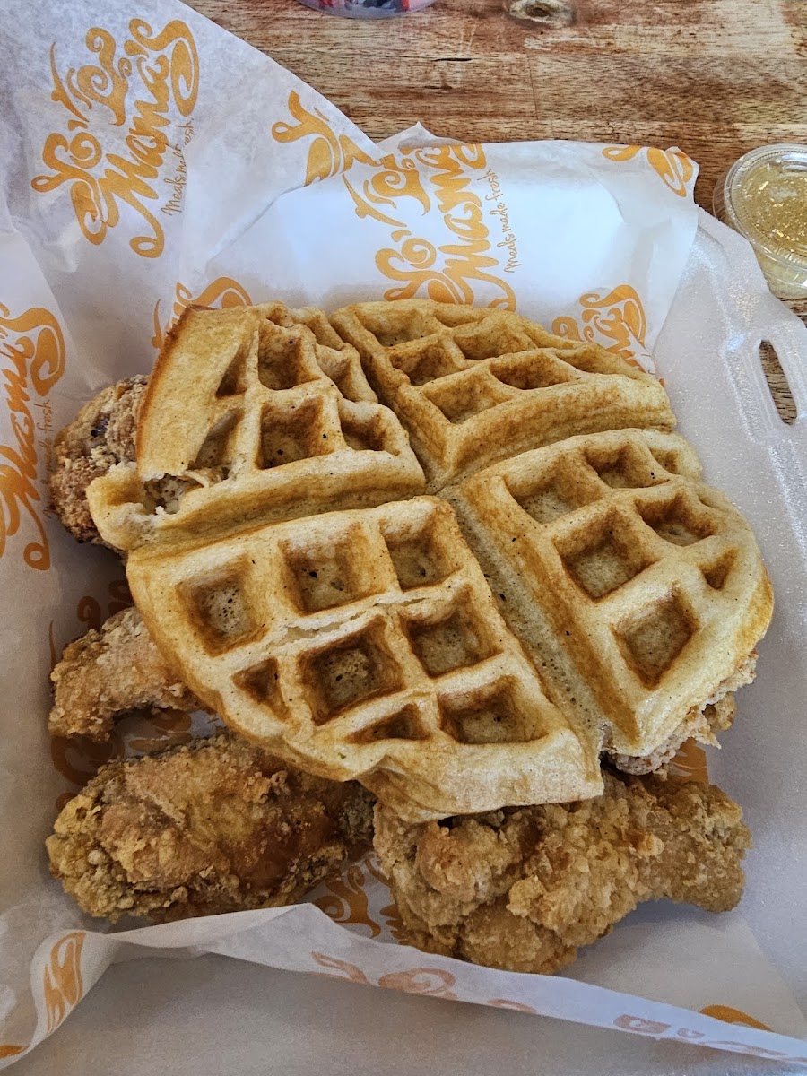 GF chicken and waffles