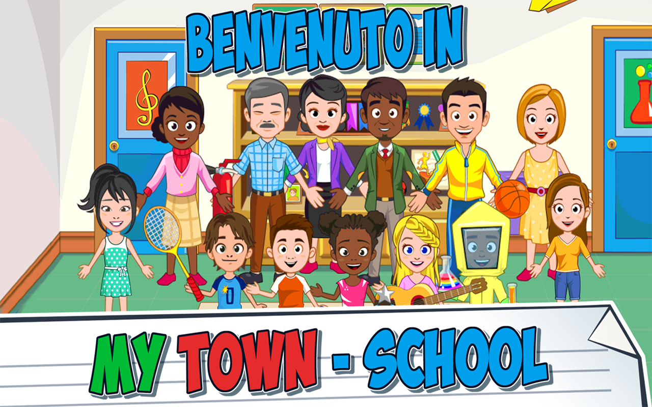 Android application My Town : School screenshort