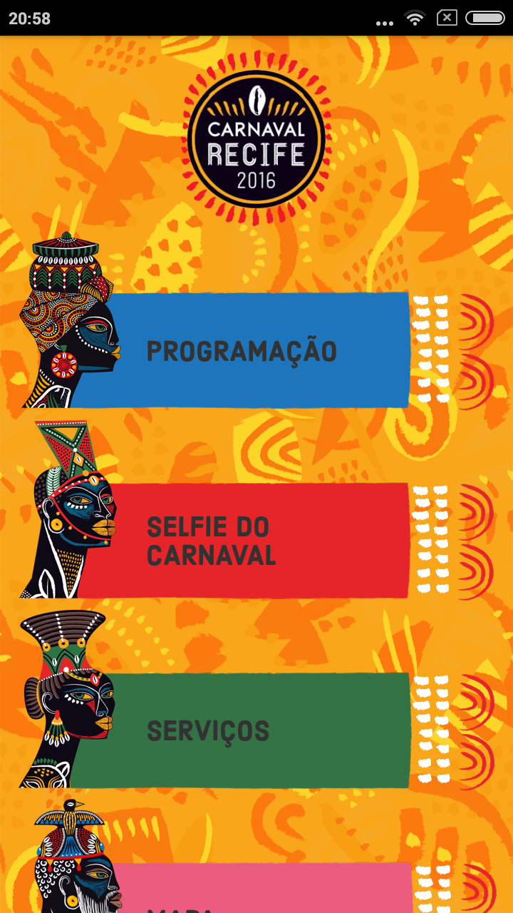 Android application Carnaval Recife 2016 screenshort