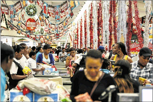 According to shopping centre managers, consumers streamed into malls over the festive season and parted with their cash despite a tough economic climate