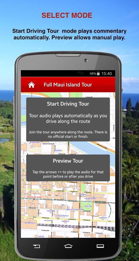 Android application Full Maui GyPSy Driving Tour screenshort