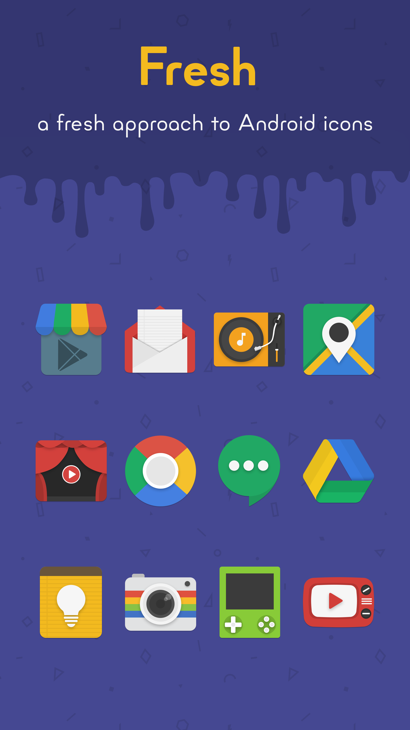 Android application Fresh - Icon Pack screenshort