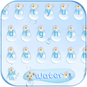 Download Raindrop daisy Keyboard Theme For PC Windows and Mac
