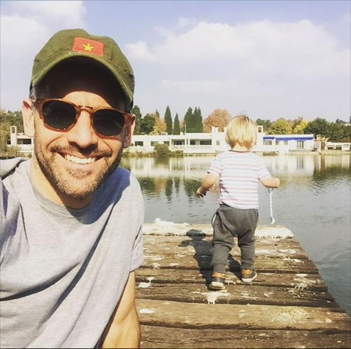 Janez and son Vincent Picture: Instagram