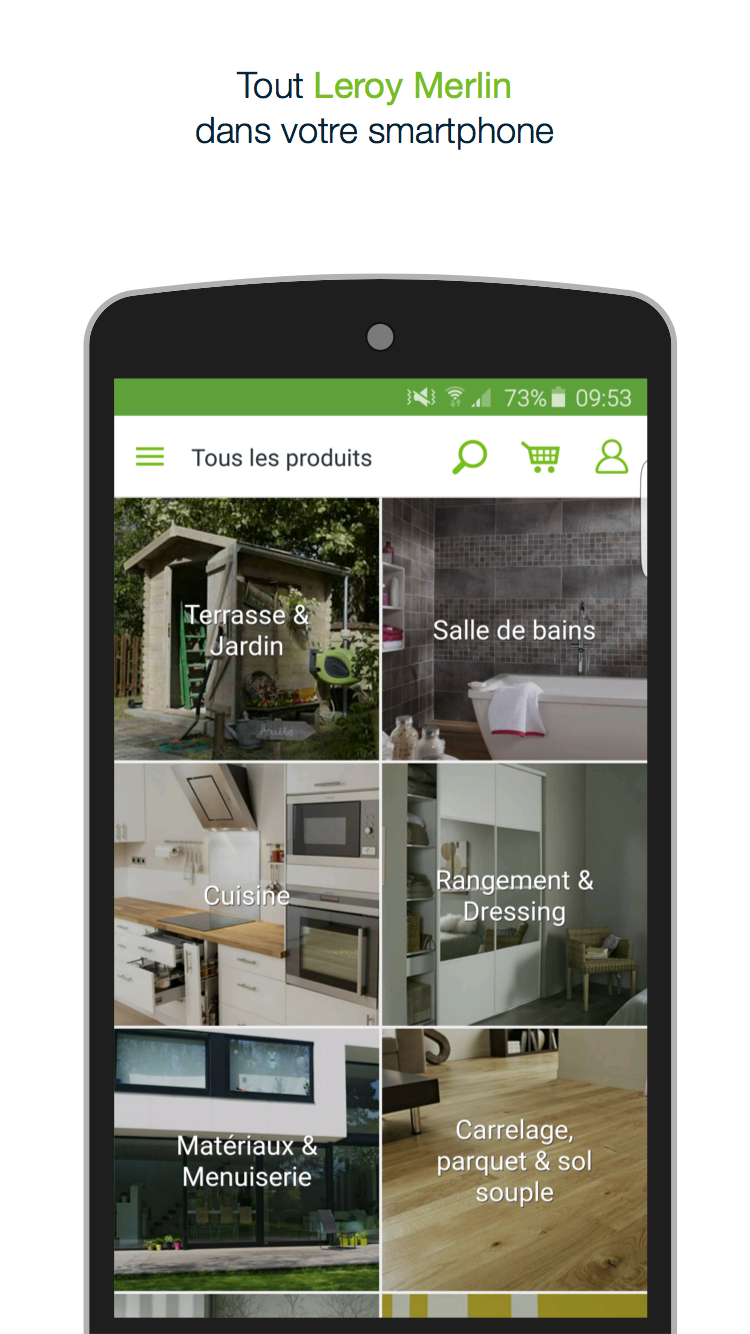 Android application Leroy Merlin-rêver &amp; réaliser screenshort
