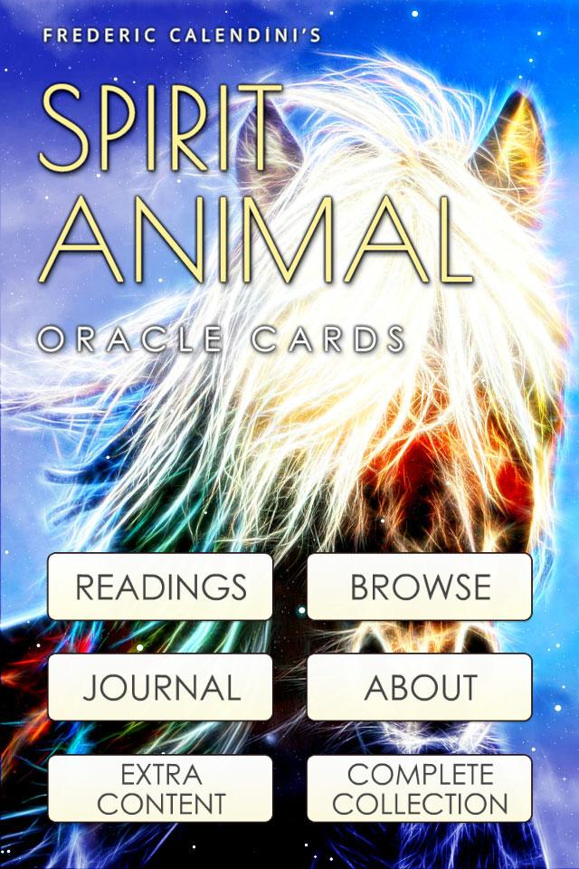 Android application Spirit Animal Oracle Cards screenshort