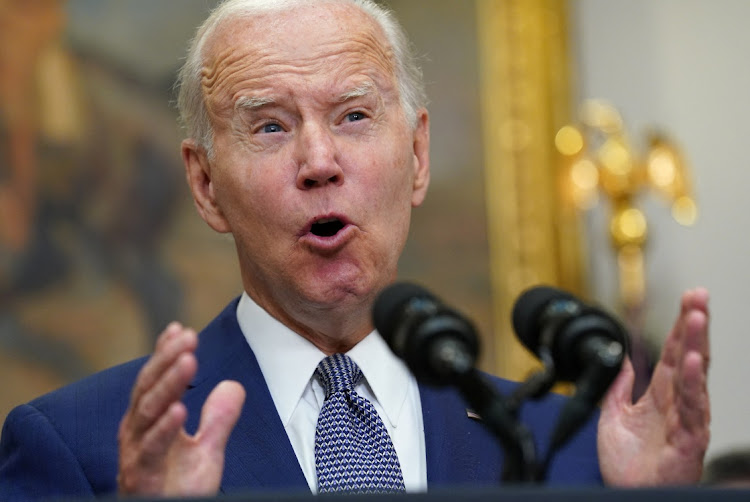 US President Joe Biden speaks before signing an executive order to help safeguard women's access to abortion and contraception after the Supreme Court last month overturned Roe v Wade decision that legalized abortion, at the White House in Washington, US, July 8, 2022.