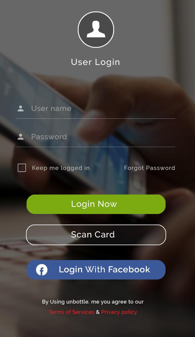 Android application InfinitCard screenshort