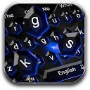 ダウンロード Black Blue Crystal Keyboard をインストールする 最新 APK ダウンローダ