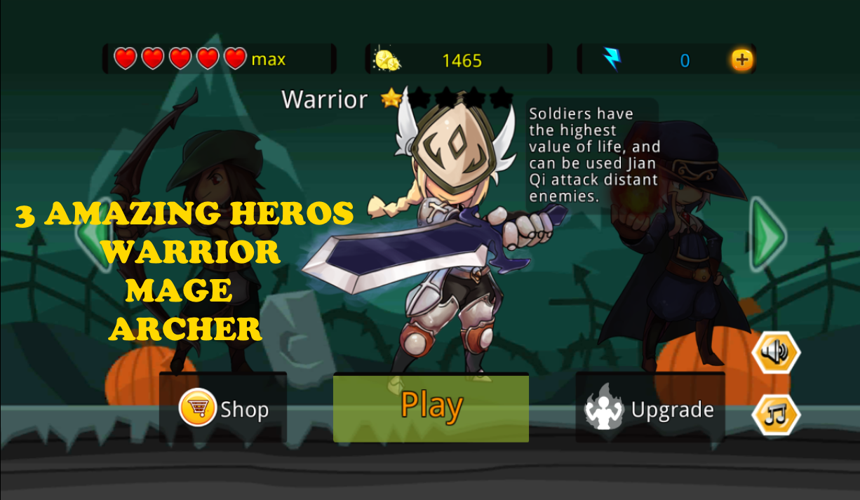 Android application The Shadow Heroes screenshort