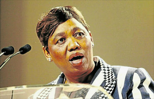 IN FIRING LINE: Minister of basic Education Angie Motshekga is under fire after a five-year-old girl died in a school pit toilet this week. Picture: FILE