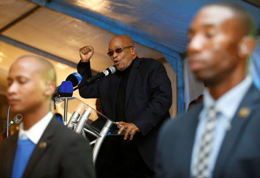 President Jacob Zuma addresses a prayer service held in Durban. File photo.