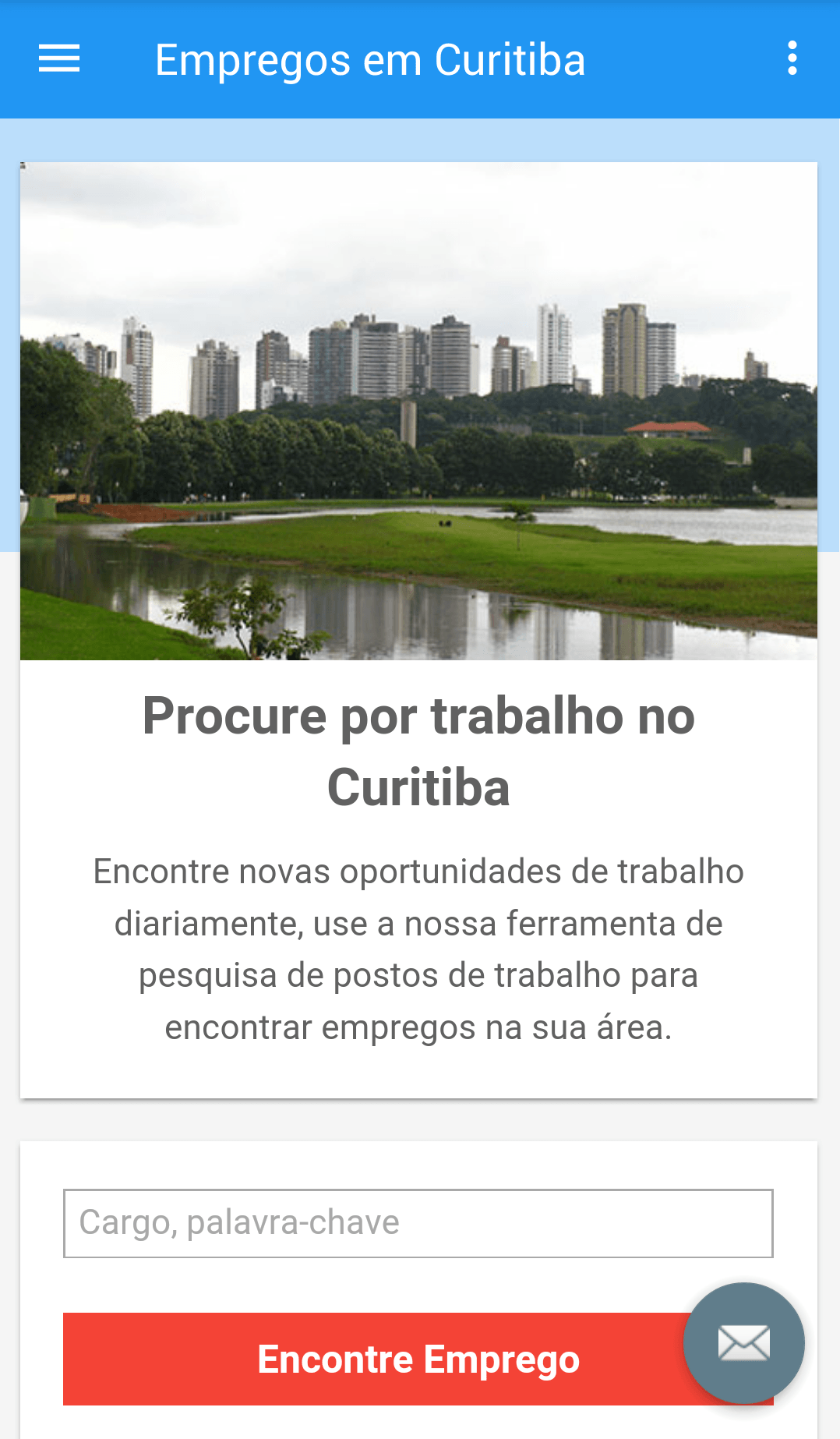 Android application Empregos em Curitiba, Brasil screenshort