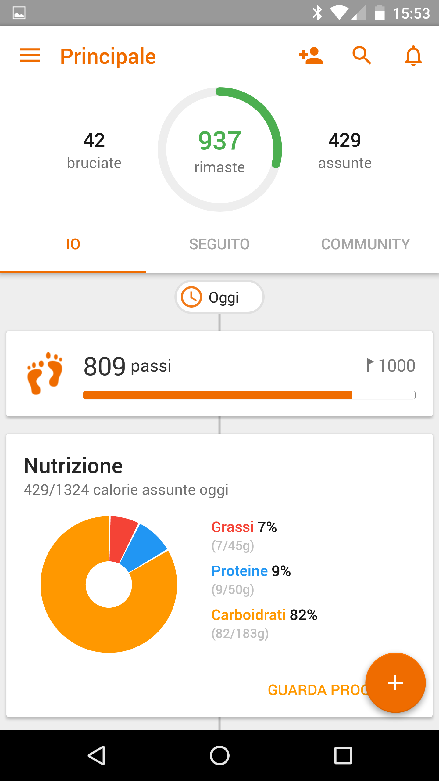Android application Fitness Community – Magra screenshort