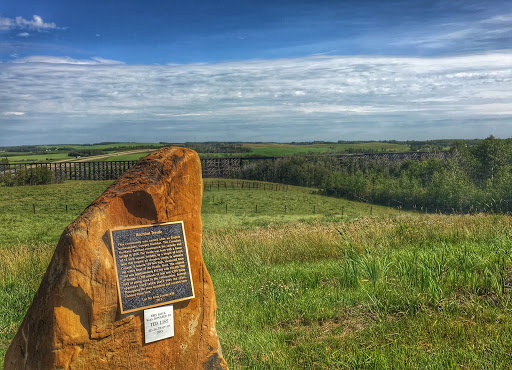 Rochfort Trestle The community was named after an English homesteader, Cowper Rochfort. The Canadian Northern Railroad constructed the railway and bridge in 1919. The trestle was built with a...