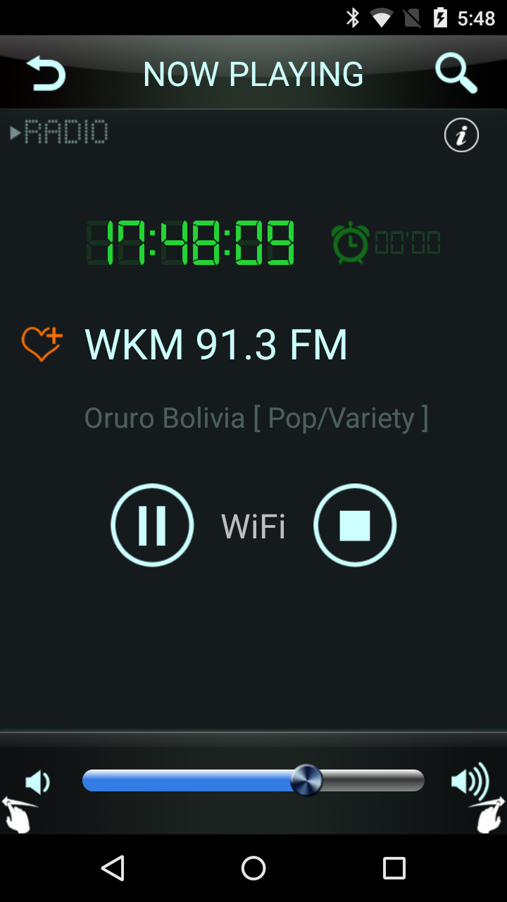 Android application Radio Bolivia screenshort