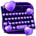 ダウンロード Purple Love Heart Balloon Keyboard Theme をインストールする 最新 APK ダウンローダ