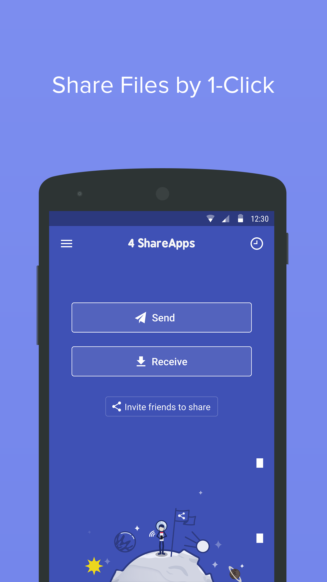 Android application 4 Share Apps - File Transfer screenshort