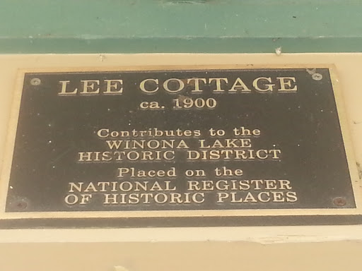 Lee Cottage Historic Plaque