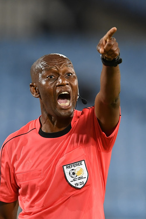 Hlungwani in full cry during one of the many games he officiated.