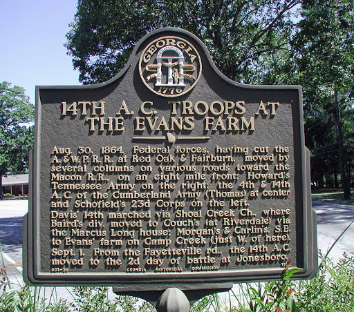 Aug. 30, 1864. Federal forces, having cut the A. & W.P.R.R. at Red Oak & Fairburn, moved by several columns on various roads toward the Macon R. R., on an eight mile front; Howard´s Tennessee Army...