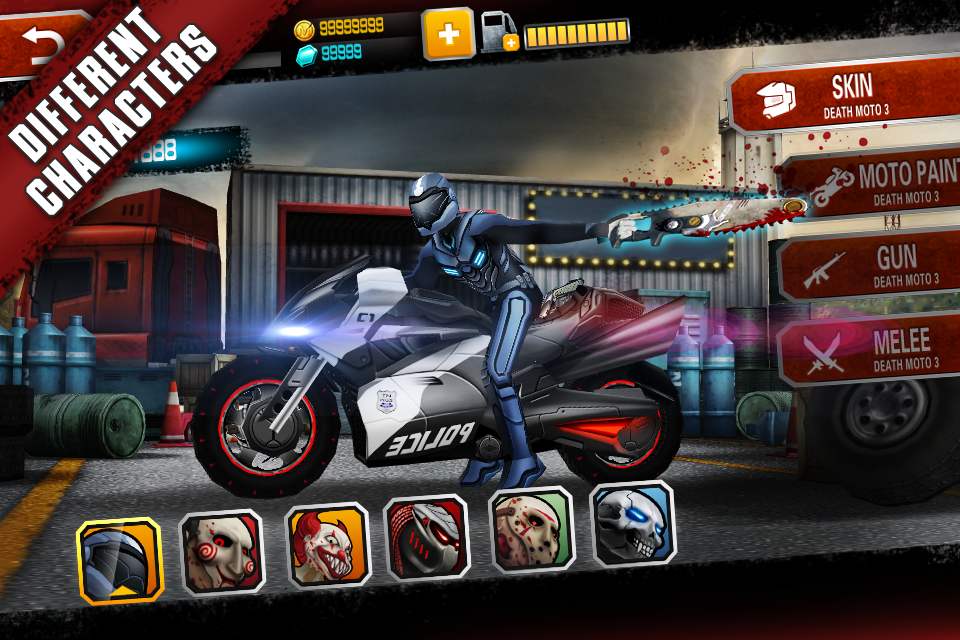 Android application Death Moto 3 : Fighting Bike Rider screenshort
