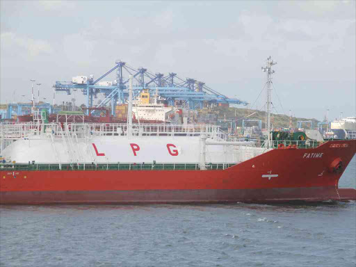 An LPG vessel at the Port of Mombasa /FILE