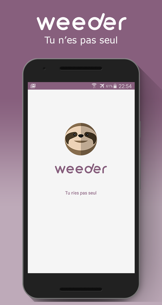 Android application Weeder - On se dépanne! screenshort