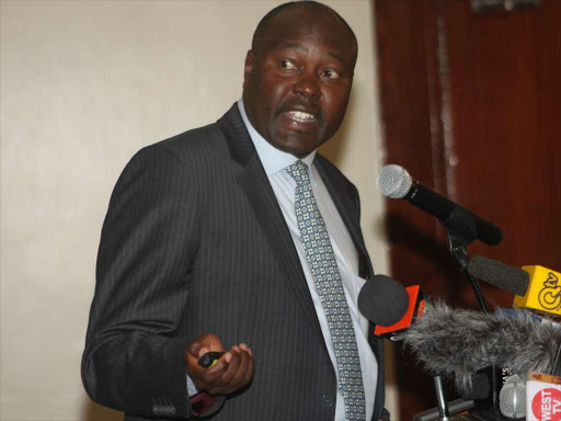 RISE IN CRASHES: National Transport and Safety Authority director general Francis Meja in Nairobi yesterday.