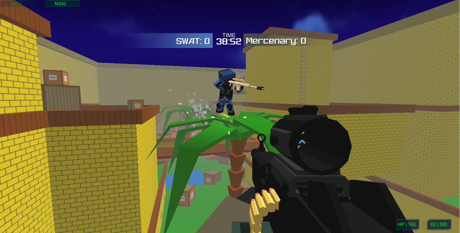 Android application Blocky Combat SWAT 3 screenshort