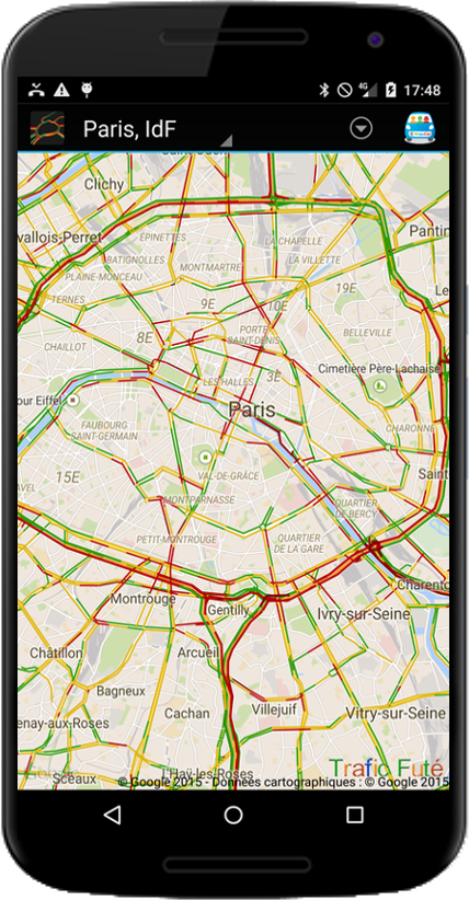Android application Smart Traffic screenshort