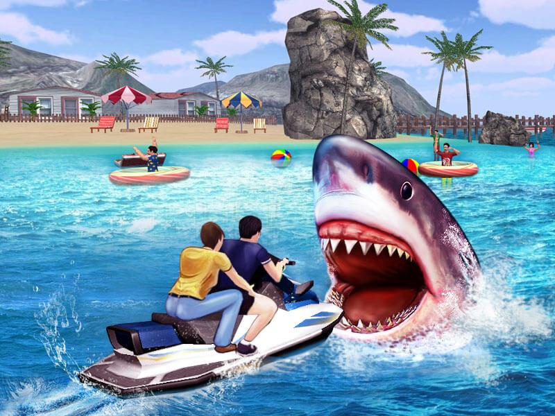 Android application Angry Shark 3D Simulator Game screenshort