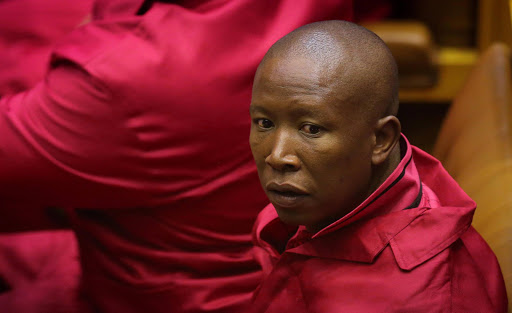 Leader of the Economic Freedom Fighters Julius Malema is pictured ahead of President Jacob Zuma's State of the Nation Address (SONA) to a joint sitting of the National Assembly and the National Council of Provinces in Cape Town, South Africa. Picture Credit: REUTERS/Sumaya Hisham